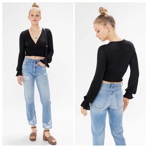 Urban Outfitters Black Long Sleeve Top